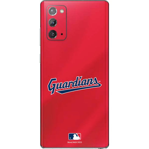 MLB Cleveland Guardians Alternate Road Jersey Galaxy Note20 5G Skin